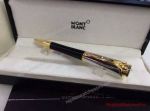 Fake Montblanc Pens - Princesse Monaco Ballpoint Pen Black w/ Gold Clip